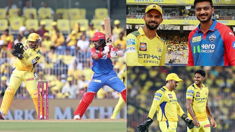csk vs dc score first innings chennai super kings needs 184 runs to win kl rahul ms dhoni chennai super kings vs delhi capitals ipl 2025