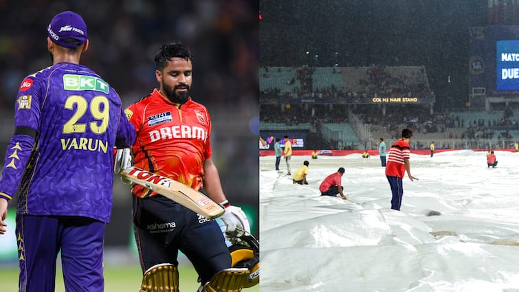 KKR VS PBKS: मैच रद्द होने के बाद भी पॉइंट्स टेबल में मुंबई से कैसे आगे निकली पंजाब? प्लेऑफ में जाने का बना चांस