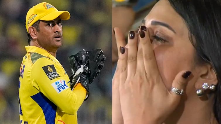 ipl 2025 indian actress shruti haasan crying after ms dhoni led csk lost to srh watch viral video