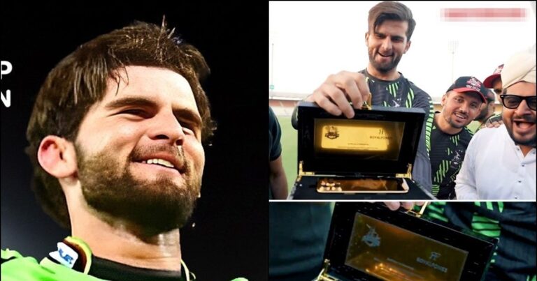 Shaheen Shah Afridi को PSL में किया गिफ्ट किया गया सोने का आई फोन